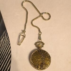 Pocket Watch , Limited Edition Commerative , Working Condition, Gold tone